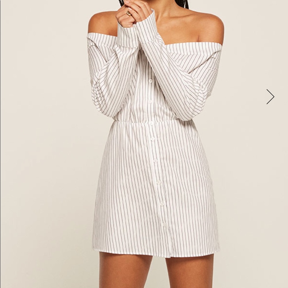 Reformation Bromely Off the shoulder dress